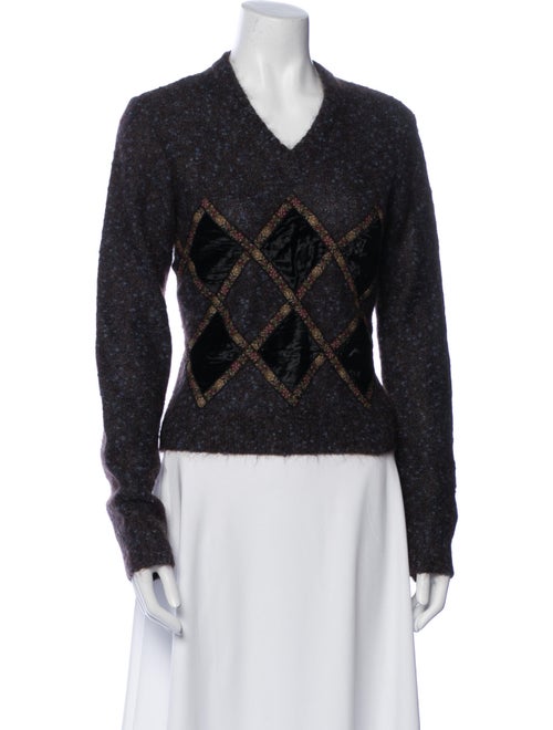 Moschino Cheap and Chic Virgin Wool Printed Sweater