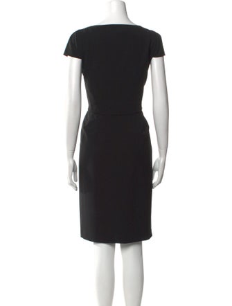 Moschino Cheap and Chic V-Neck Knee-Length Dress