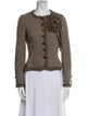 Moschino Cheap and Chic Virgin Wool Tweed Pattern Evening Jacket