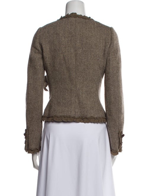 Moschino Cheap and Chic Virgin Wool Tweed Pattern Evening Jacket