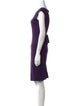 Moschino Cheap and Chic Bateau Neckline Knee-Length Dress