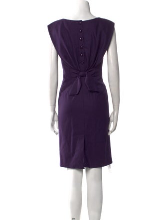 Moschino Cheap and Chic Bateau Neckline Knee-Length Dress