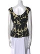 Moschino Cheap and Chic Silk Printed Top