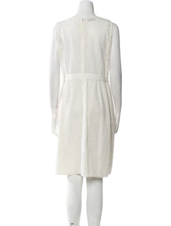 Moschino Cheap and Chic V-Neck Knee-Length Dress