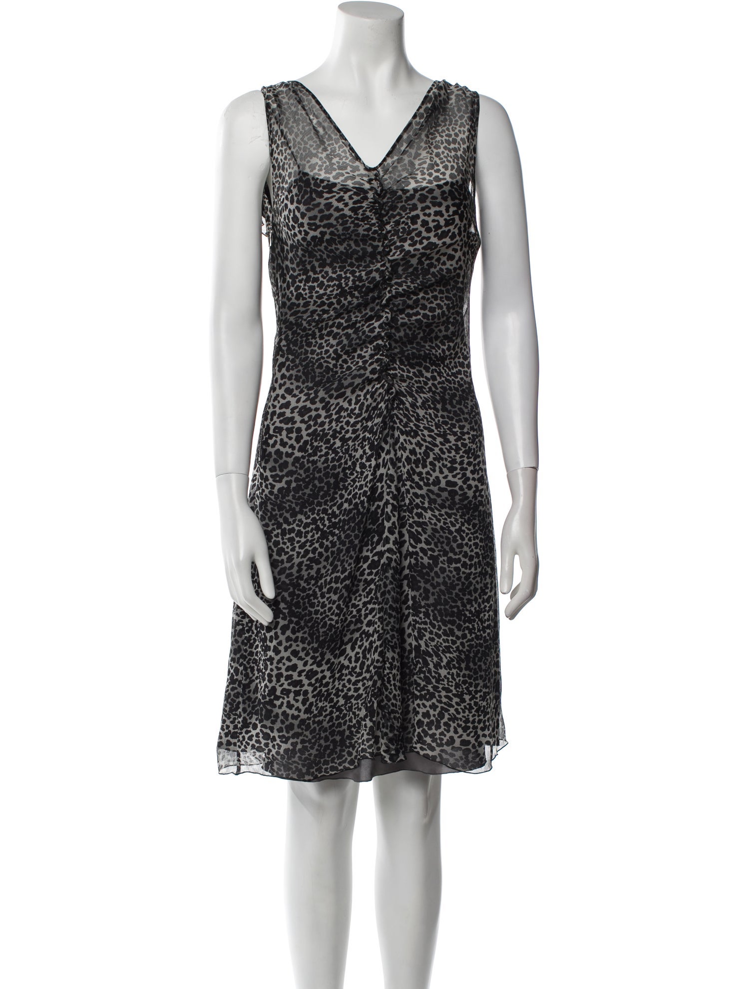 Moschino Cheap and Chic Animal Print Midi Length Dress