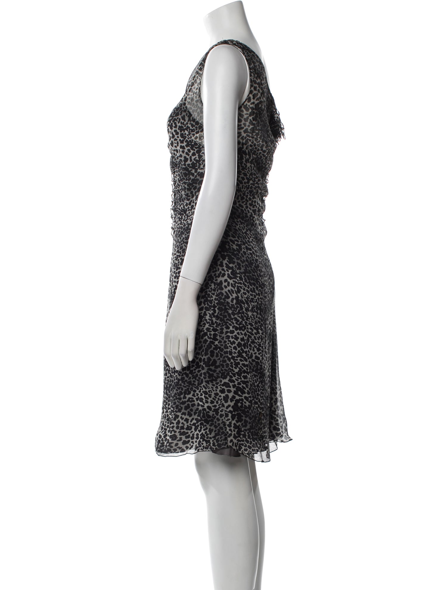 Moschino Cheap and Chic Animal Print Midi Length Dress