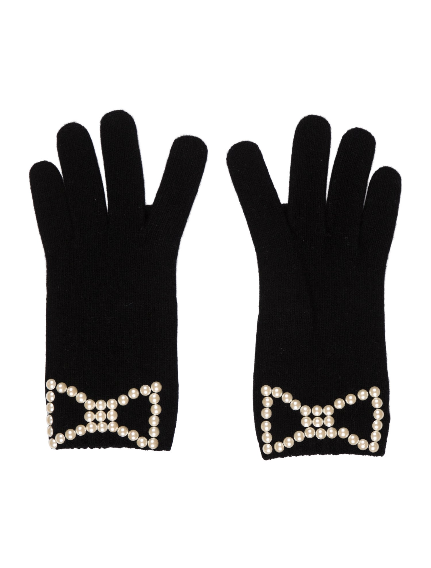 Moschino Cheap and Chic Black Wool Gloves
