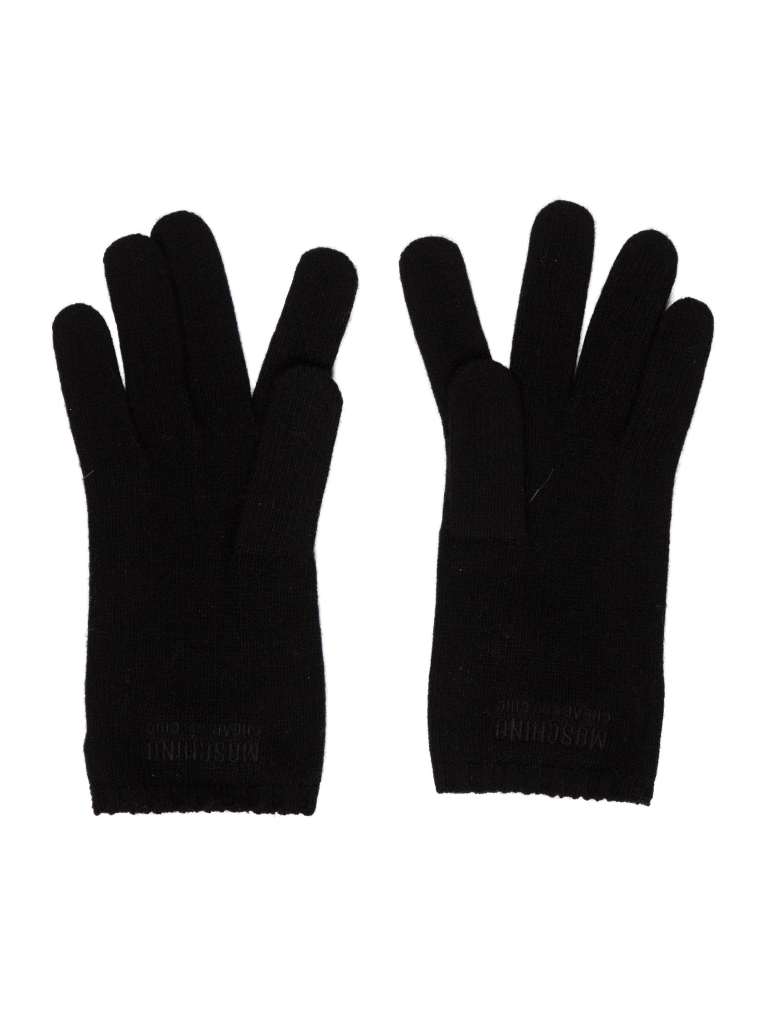 Moschino Cheap and Chic Black Wool Gloves