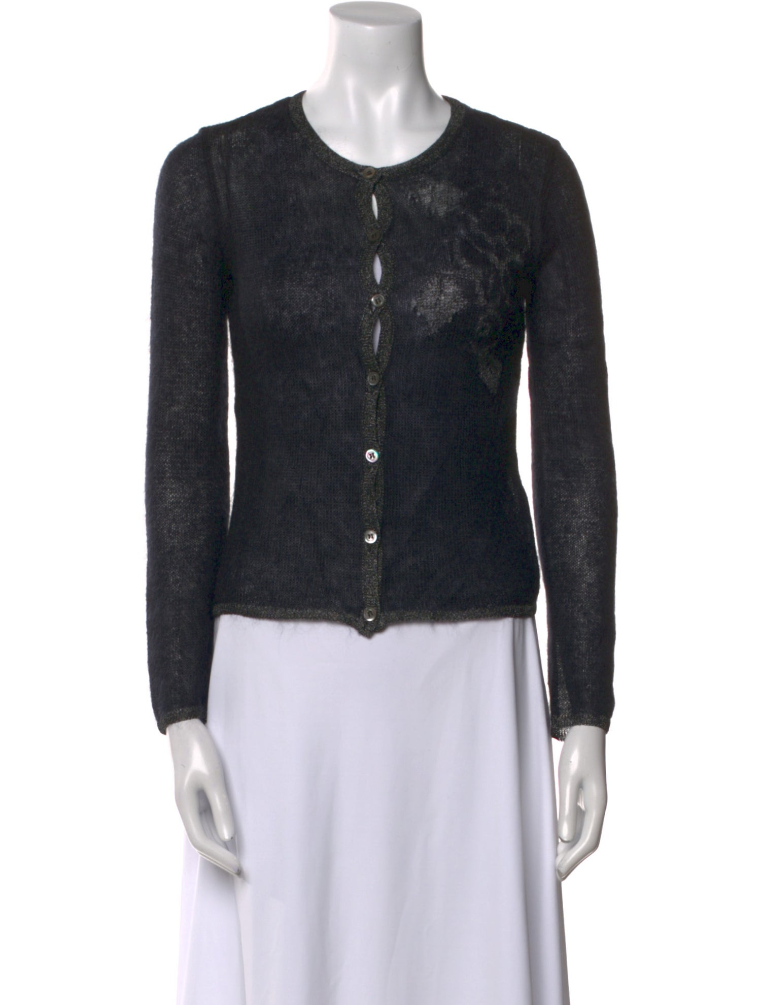 Moschino Cheap and Chic Mohair Crew Neck Sweater