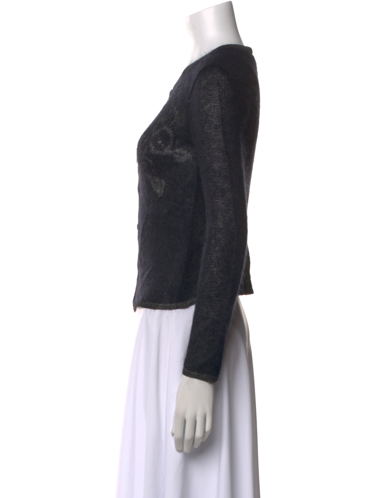 Moschino Cheap and Chic Mohair Crew Neck Sweater