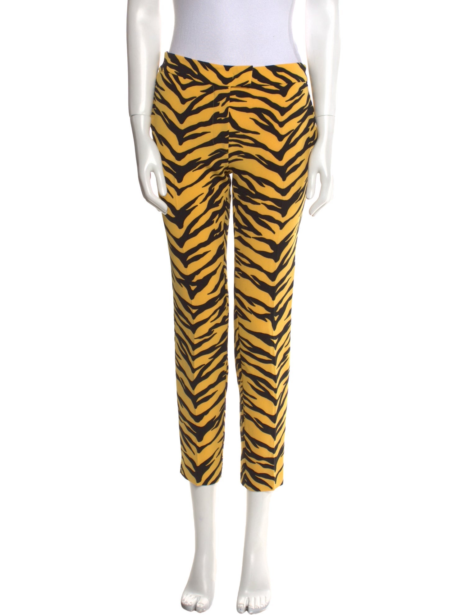 Moschino Cheap and Chic Animal Print Straight Leg Pants
