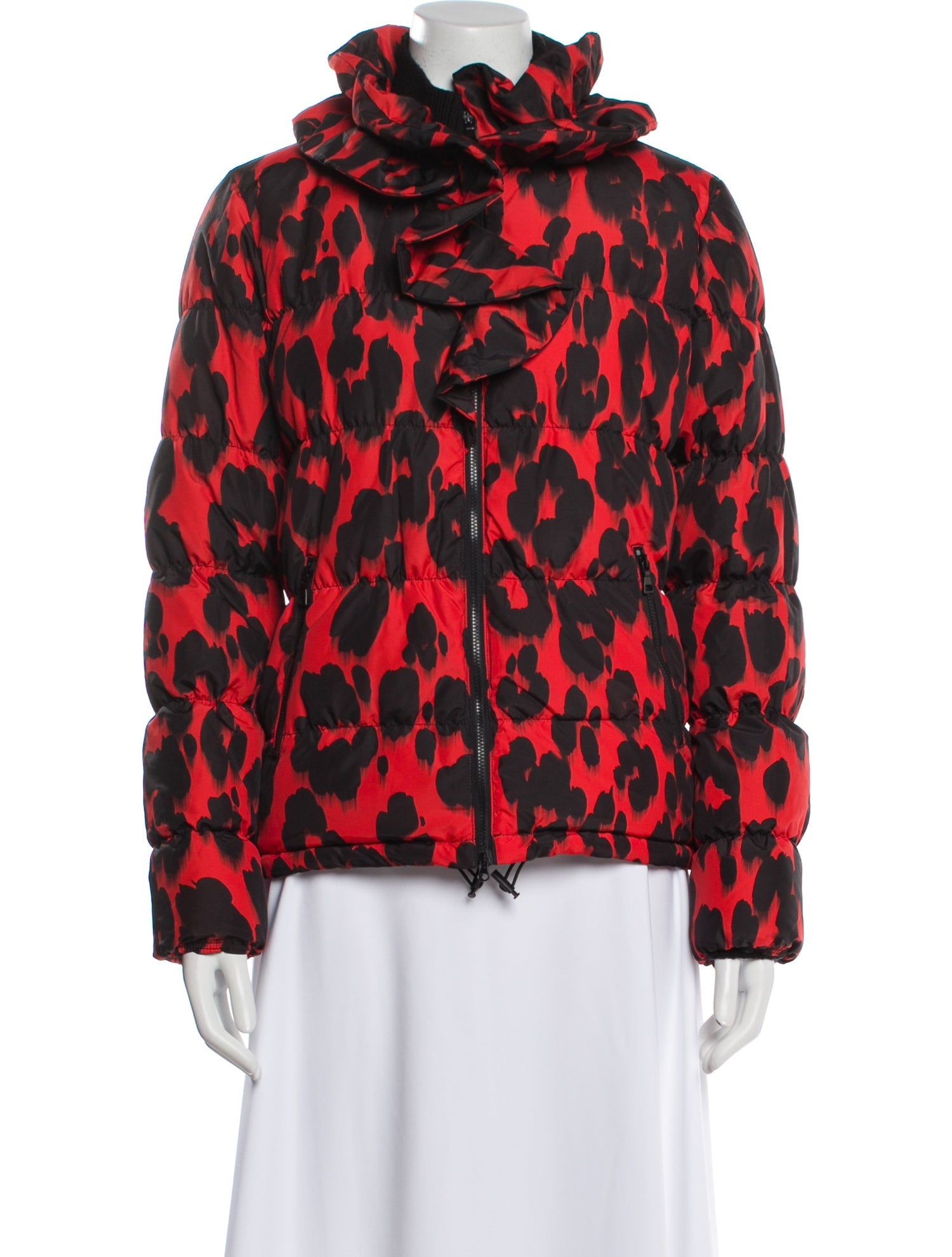 Moschino Cheap and Chic Animal Print Down Jacket