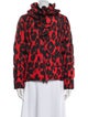Moschino Cheap and Chic Animal Print Down Jacket
