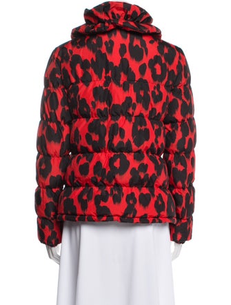 Moschino Cheap and Chic Animal Print Down Jacket
