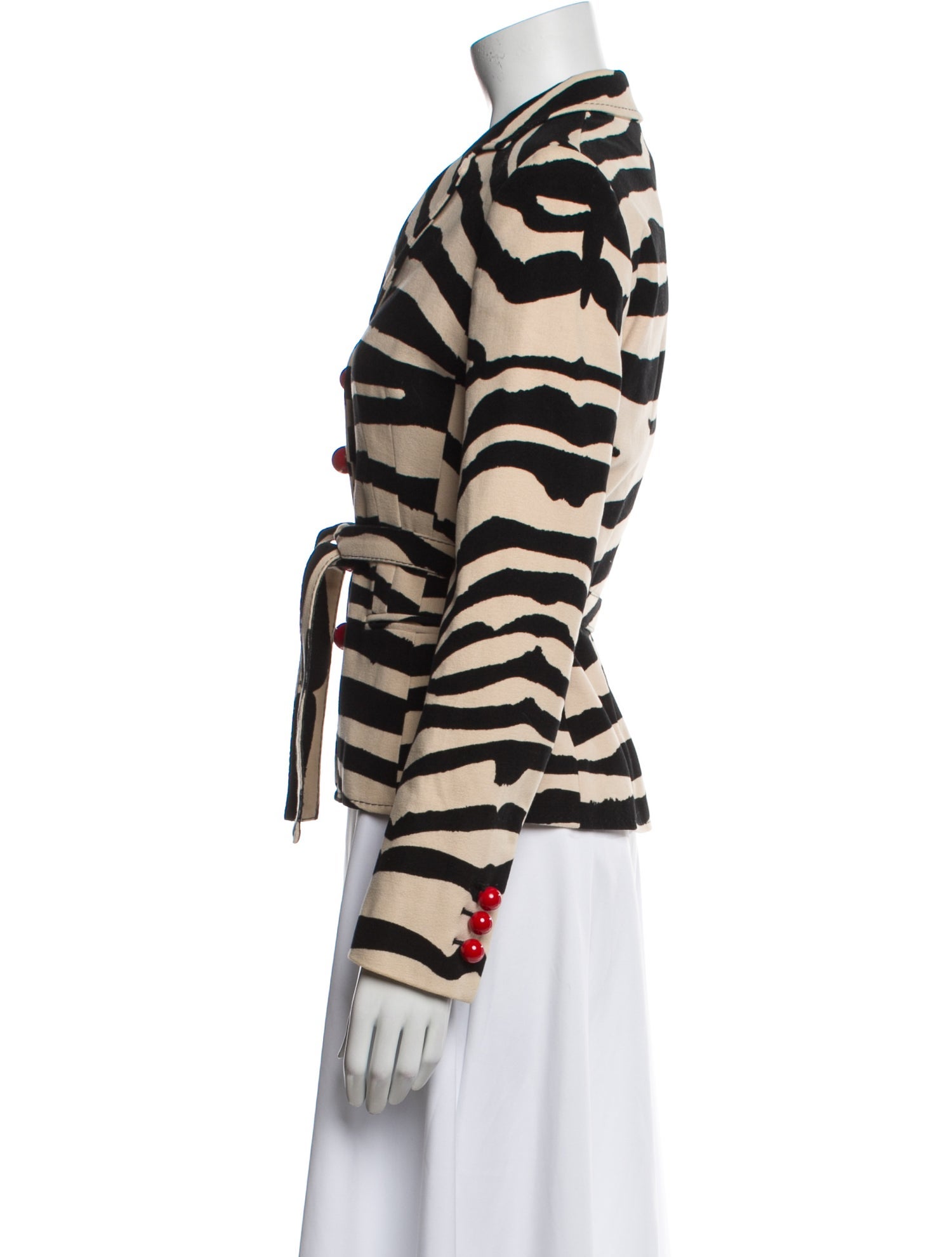 Moschino Cheap and Chic 2000's Animal Print Blazer