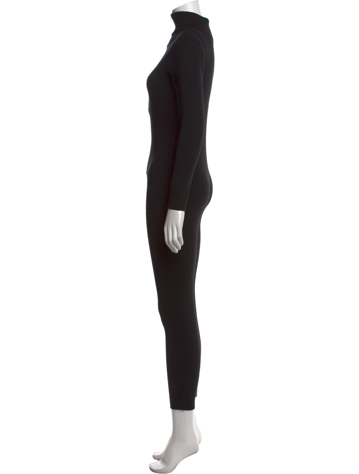 Moschino Cheap and Chic Virgin Wool Turtleneck Jumpsuit