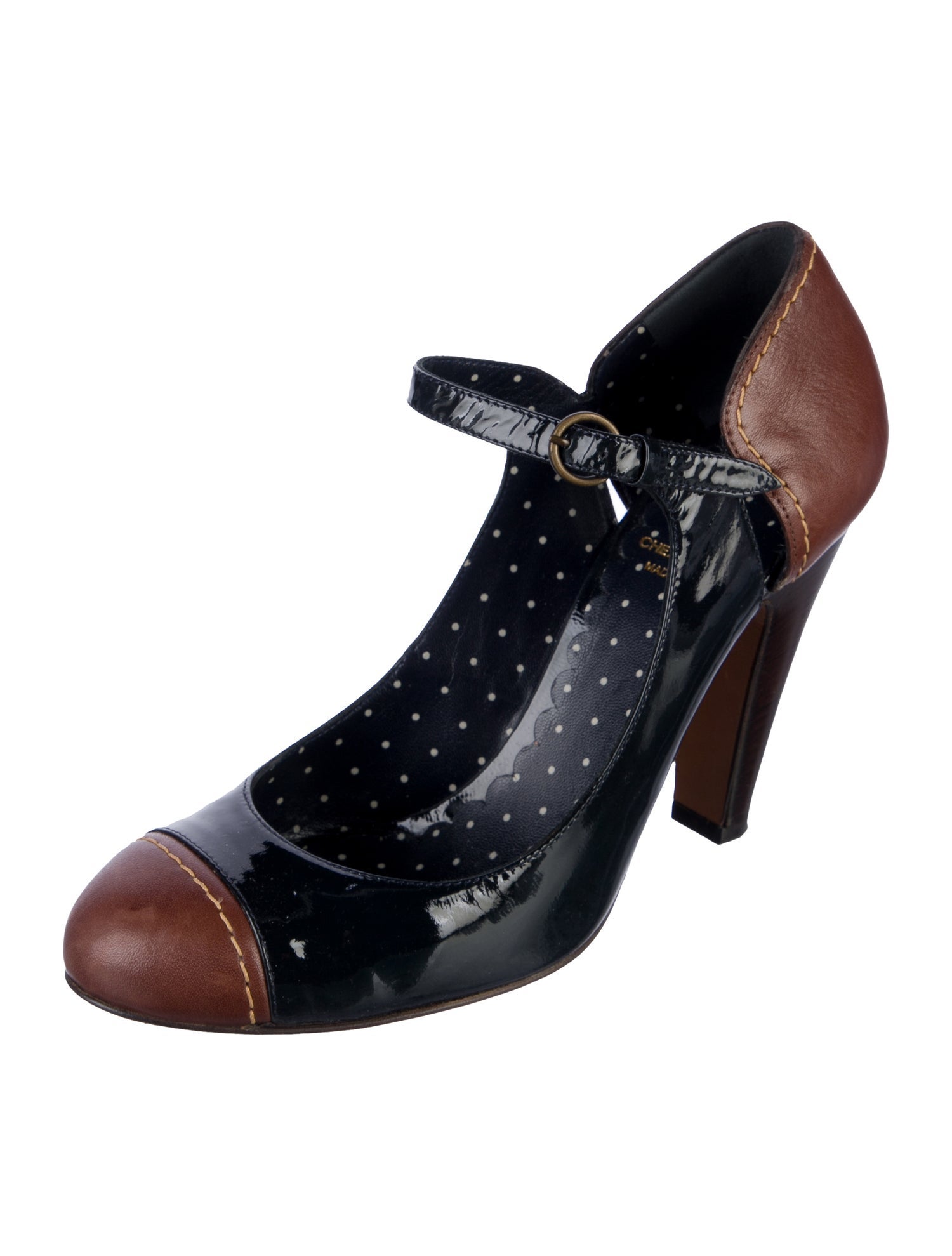 Moschino Cheap and Chic Vintage Patent Leather D'Orsay Pumps