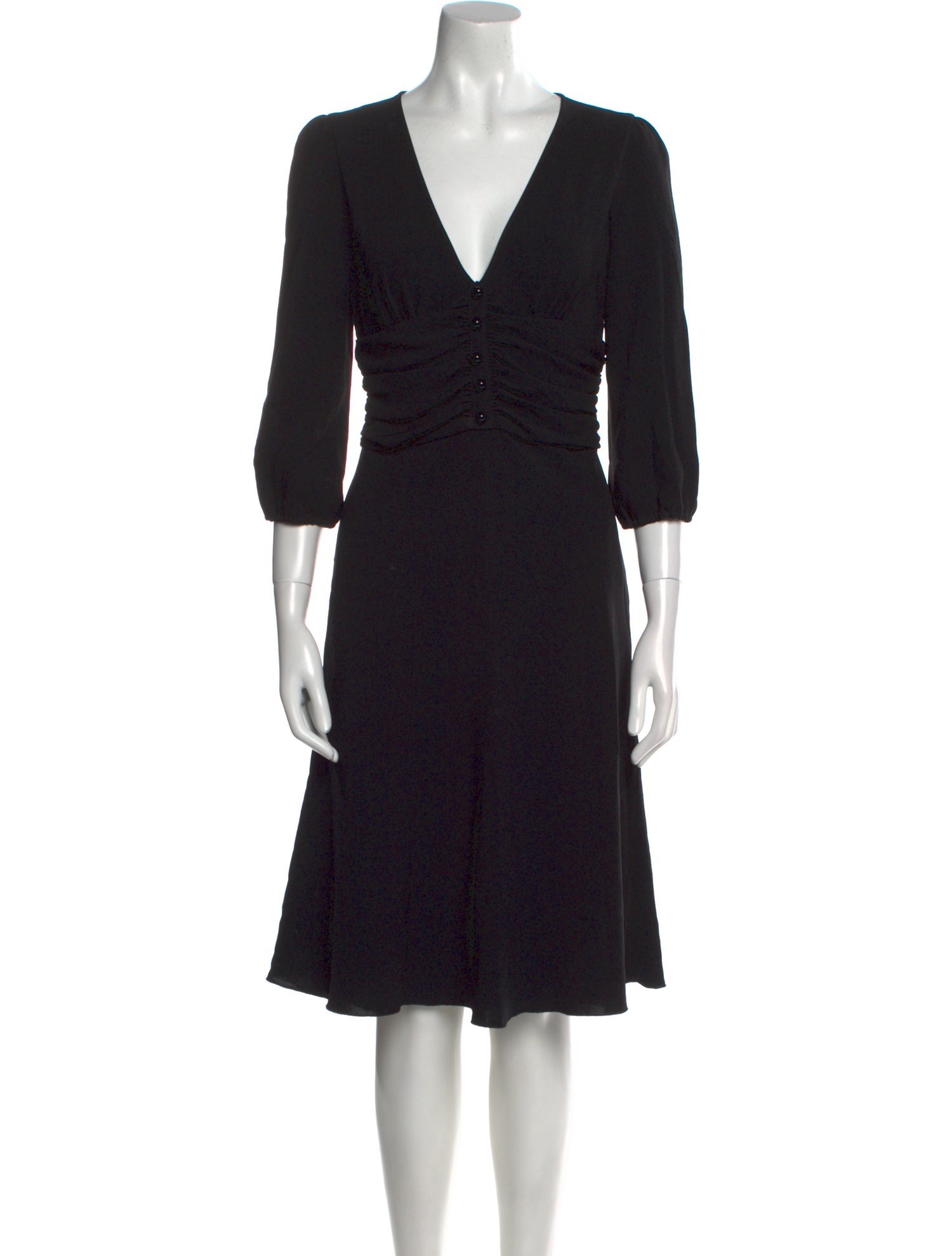 Moschino Cheap and Chic V-Neck Midi Length Dress