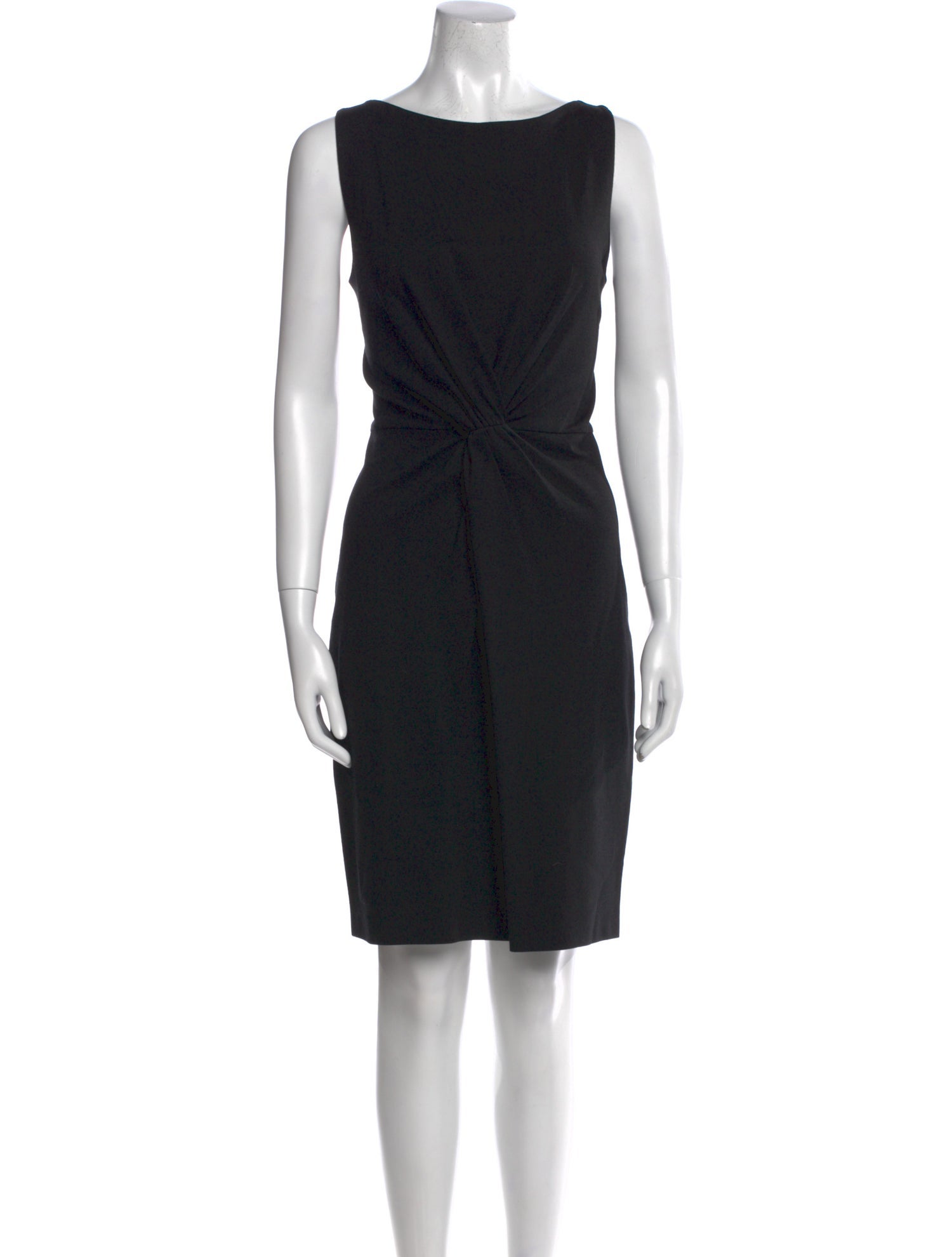 Moschino Cheap and Chic Bateau Neckline Knee-Length Dress