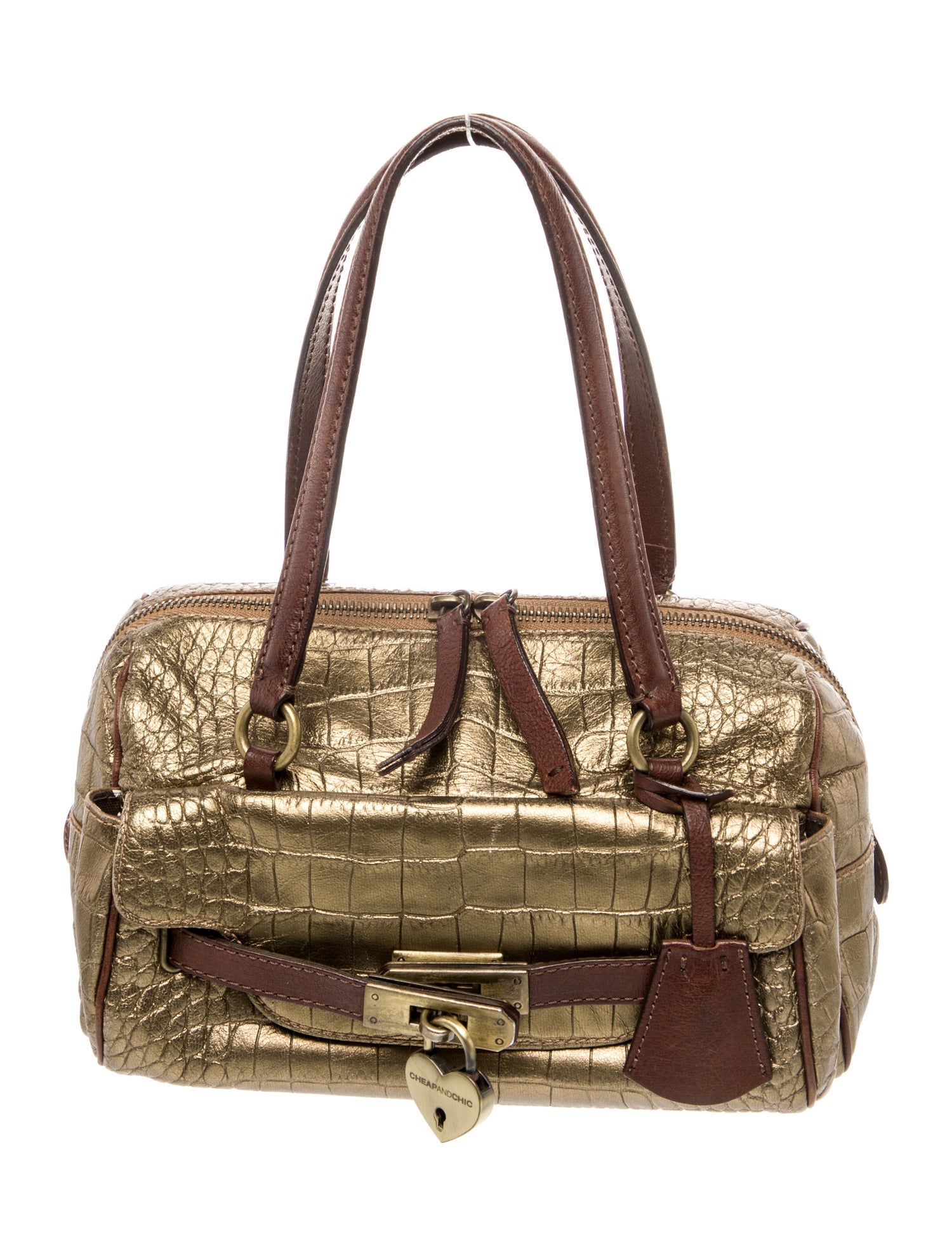 Moschino Cheap and Chic Leather Top Handle Bag