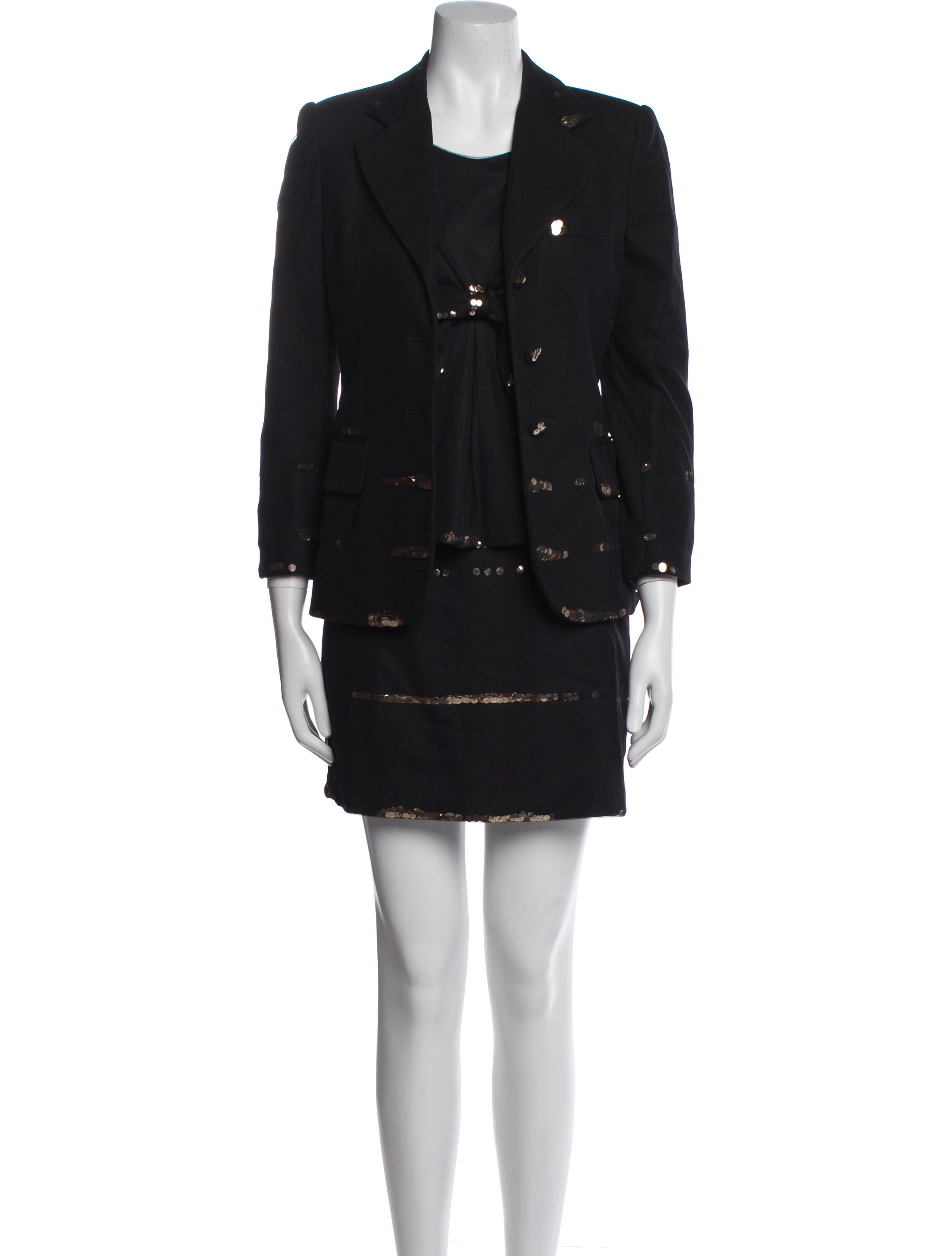 Moschino Cheap and Chic Vintage Late 1990's - Early 2000's Skirt Suit