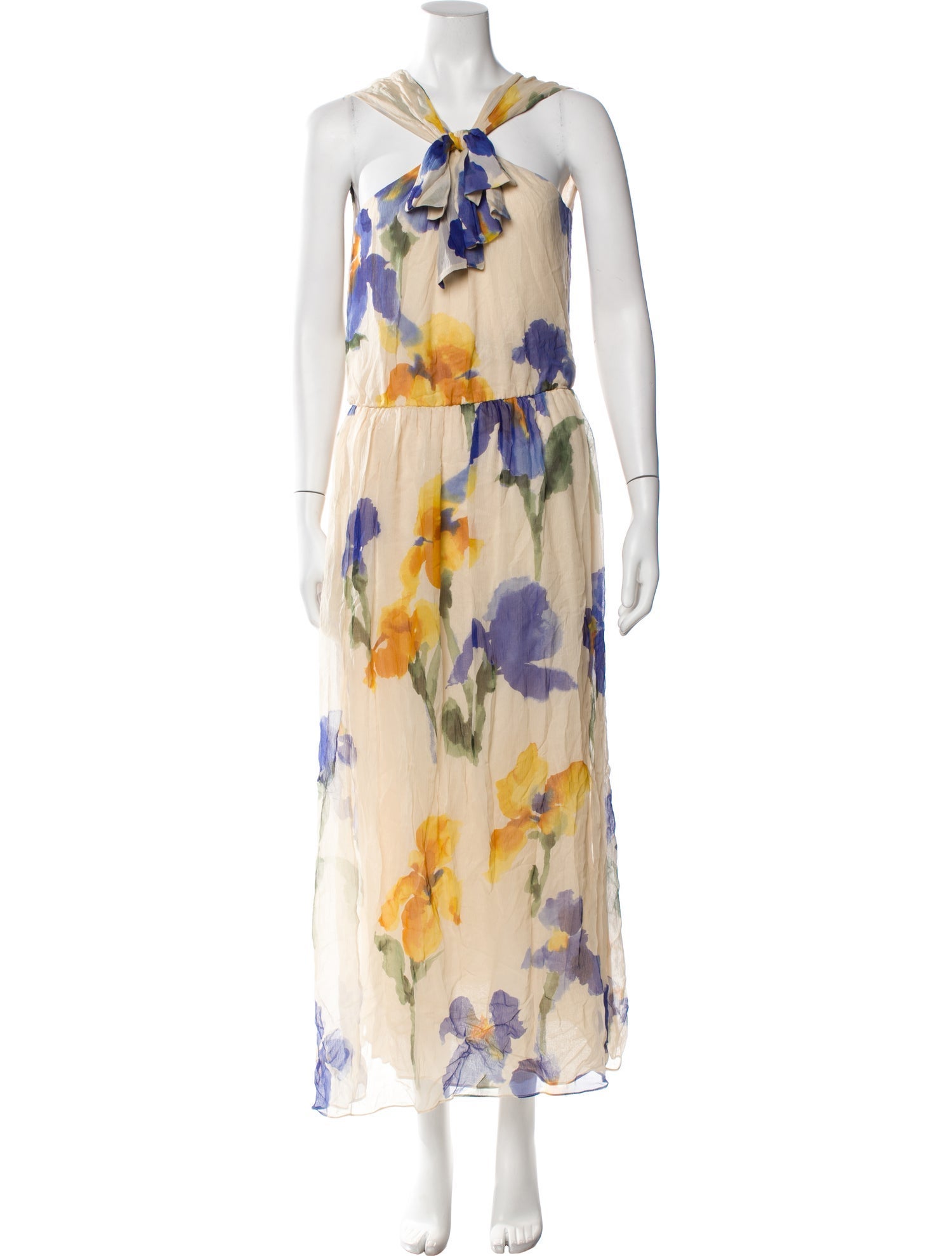 Moschino Cheap and Chic Floral Print Long Dress