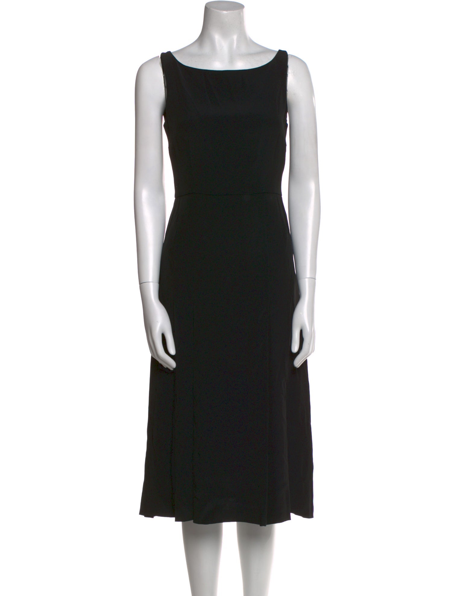 Moschino Cheap and Chic Bateau Neckline Midi Length Dress