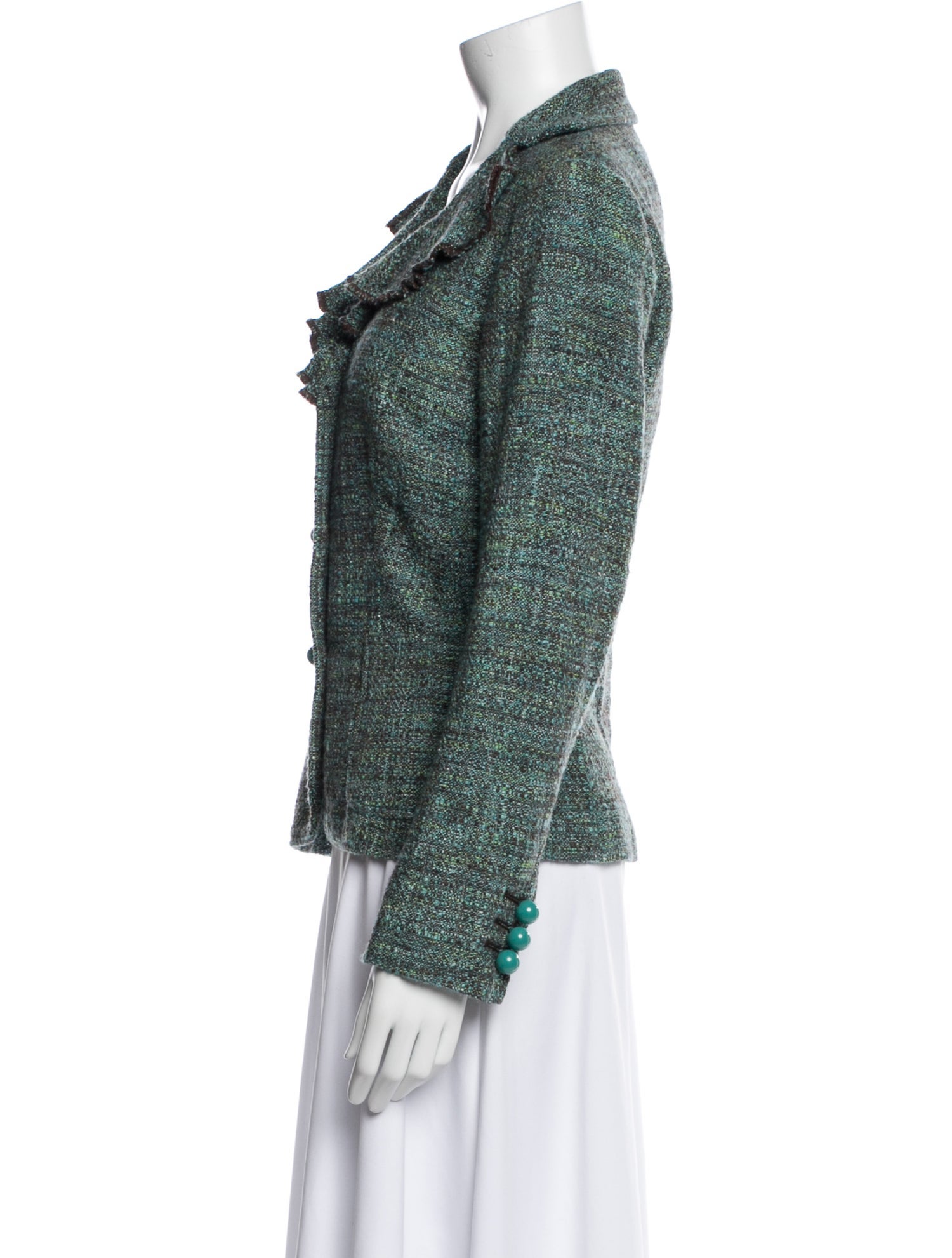 Moschino Cheap and Chic Virgin Wool Tweed Pattern Jacket