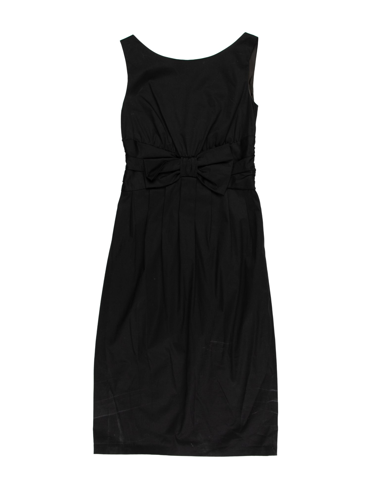 Moschino Cheap and Chic Bateau Neckline Knee-Length Dress