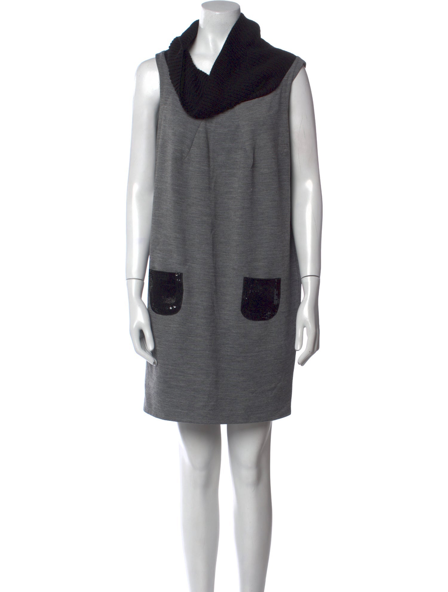 Moschino Cheap and Chic Cowl Neck Mini Dress