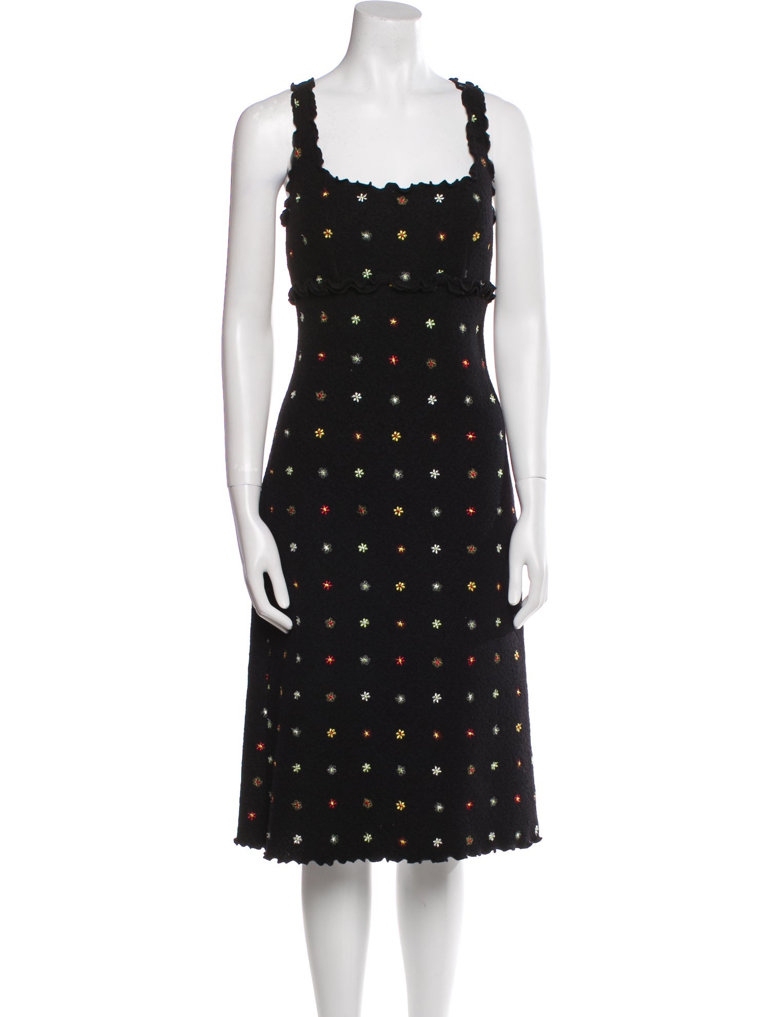 Moschino Cheap and Chic Virgin Wool Long Dress