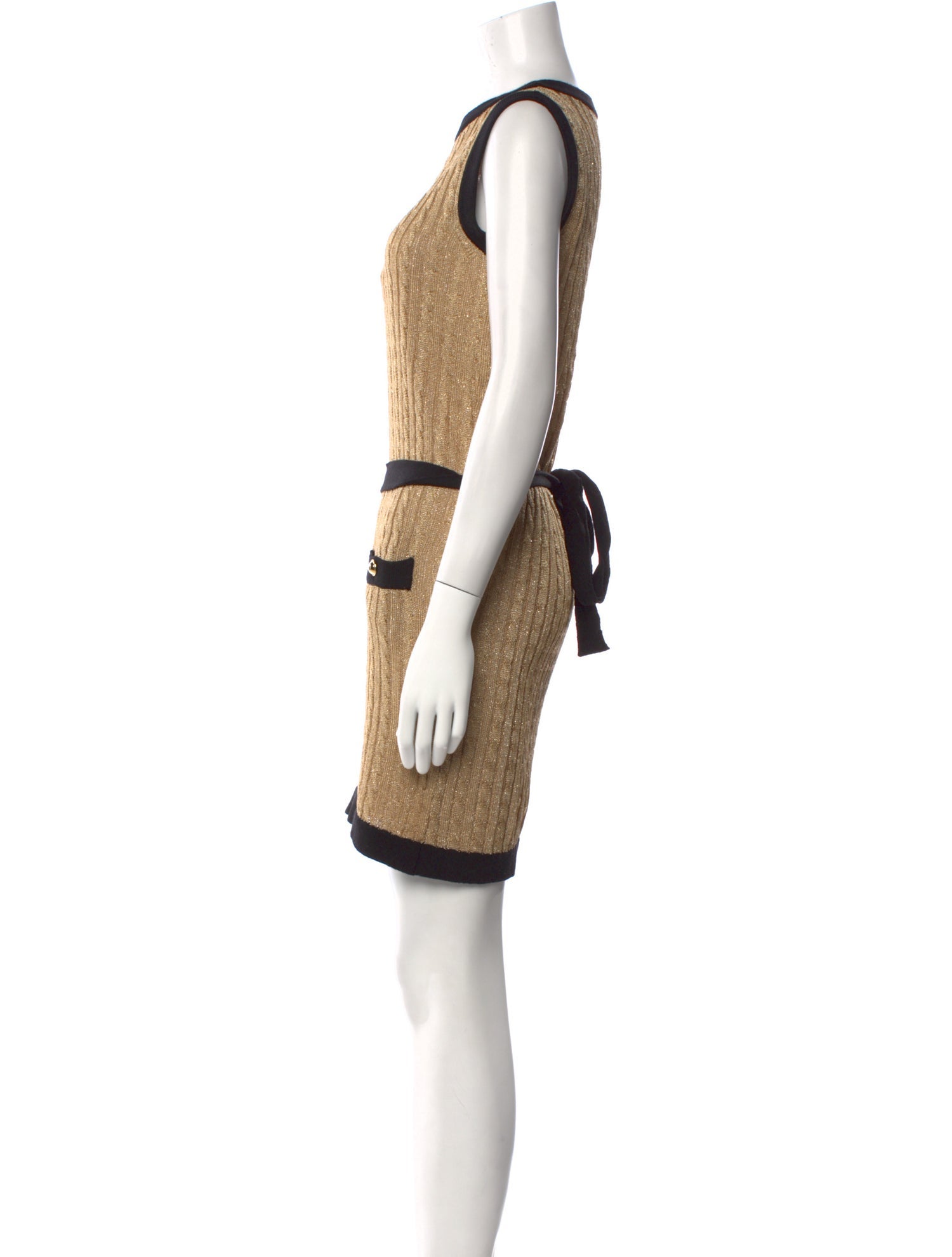 Moschino Cheap and Chic Colorblock Pattern Mini Dress