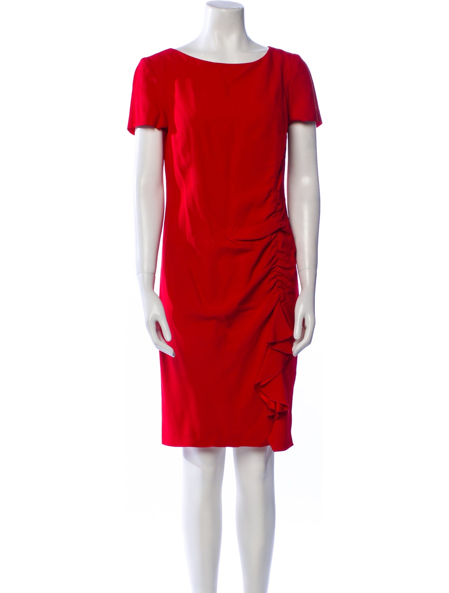 Moschino Cheap and Chic Bateau Neckline Knee-Length Dress