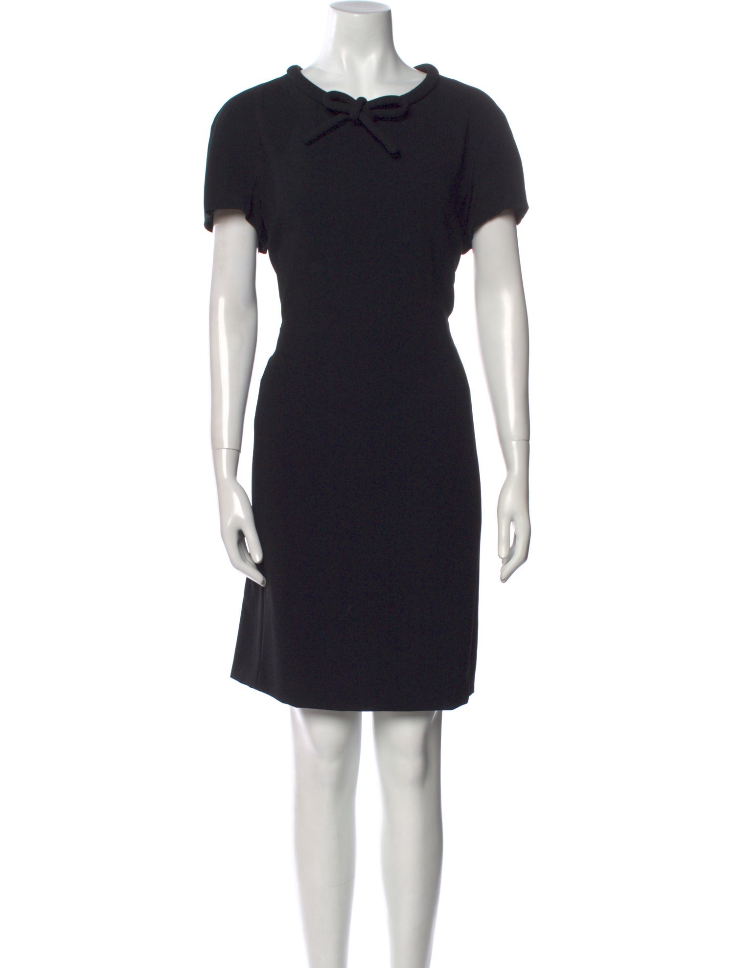 Moschino Cheap and Chic Tie Neck Knee-Length Dress