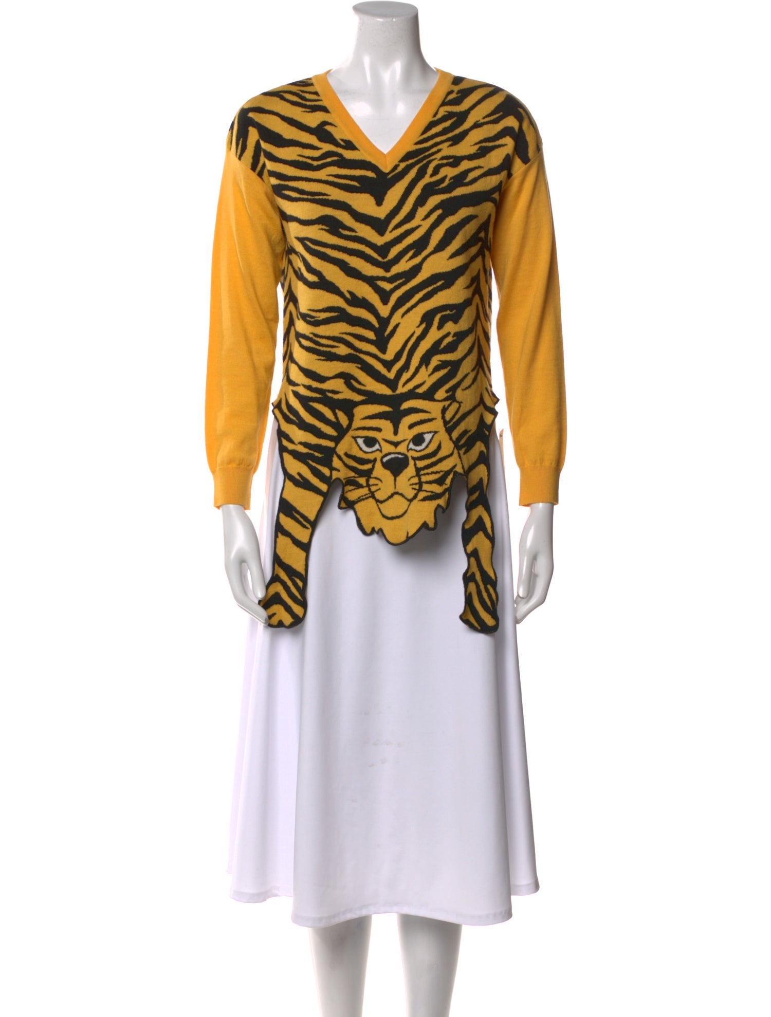 Moschino Cheap and Chic Virgin Wool Striped Sweater