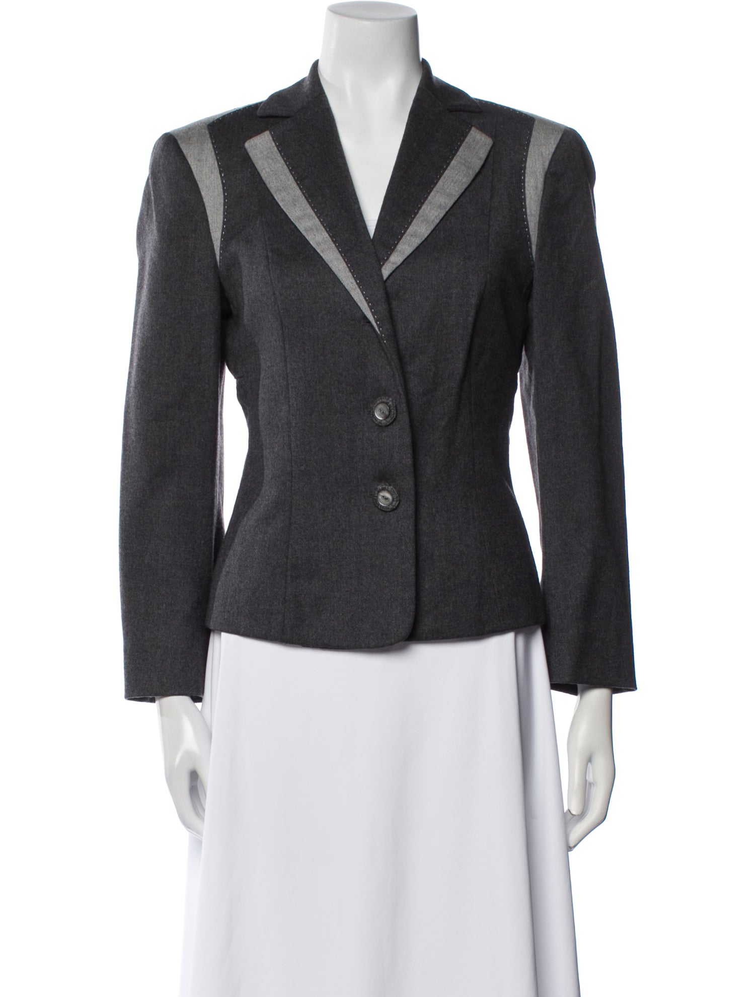 Moschino Cheap and Chic Virgin Wool Striped Blazer