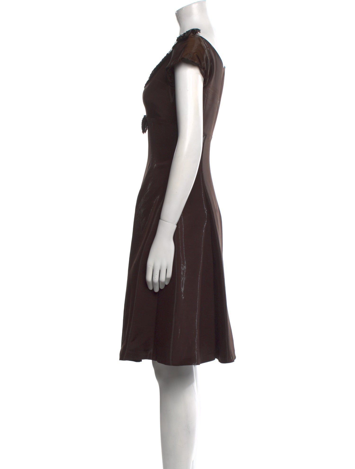 Moschino Cheap and Chic Scoop Neck Knee-Length Dress