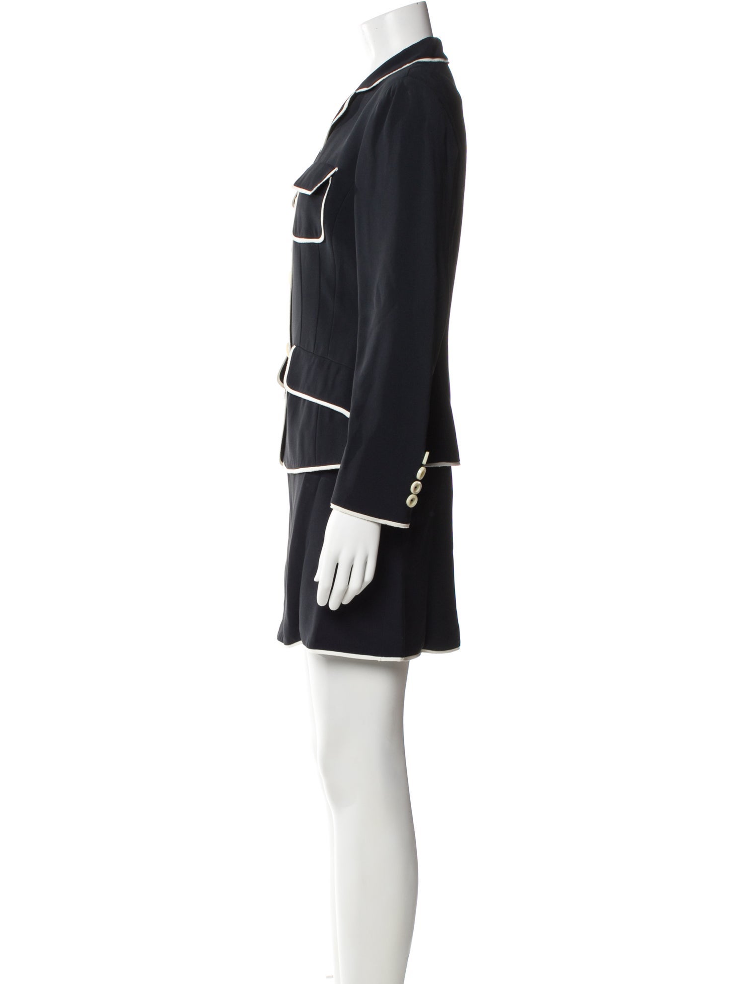 Moschino Cheap and Chic Vintage Late 1990's - Early 2000's Skirt Suit