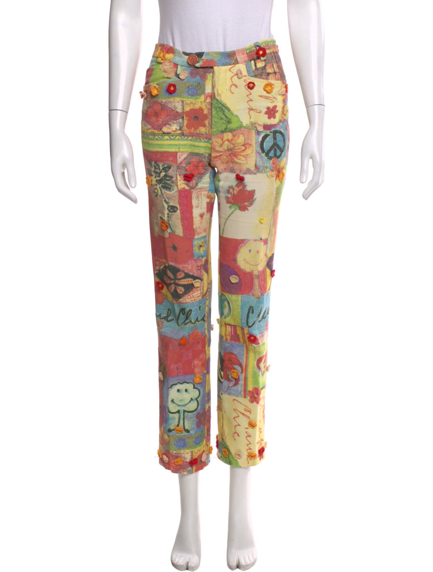 Moschino Cheap and Chic Vintage Straight Leg Pants