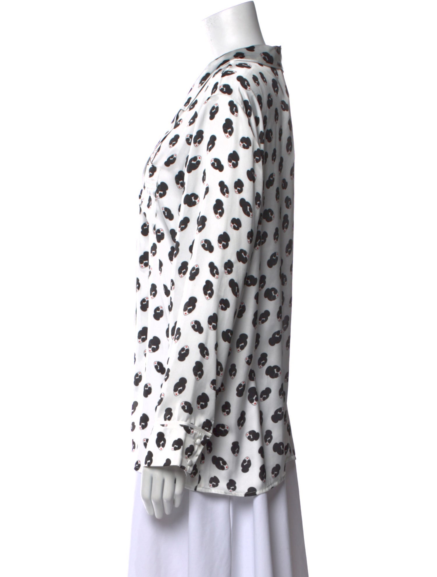 Morgan Lane x Alice + Olivia Printed Long Sleeve Blouse w/ Tags