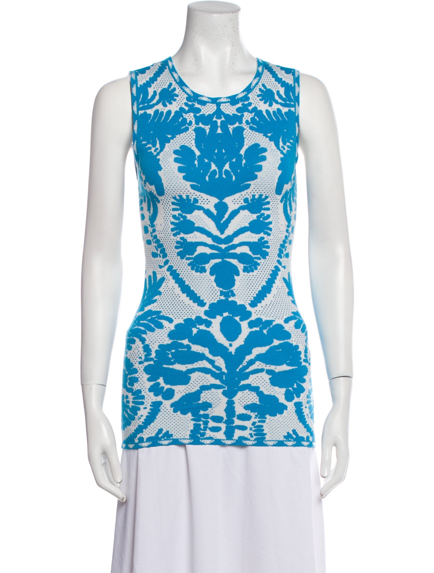 Marie Oliver Printed Scoop Neck Top