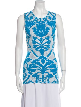 Marie Oliver Printed Scoop Neck Top