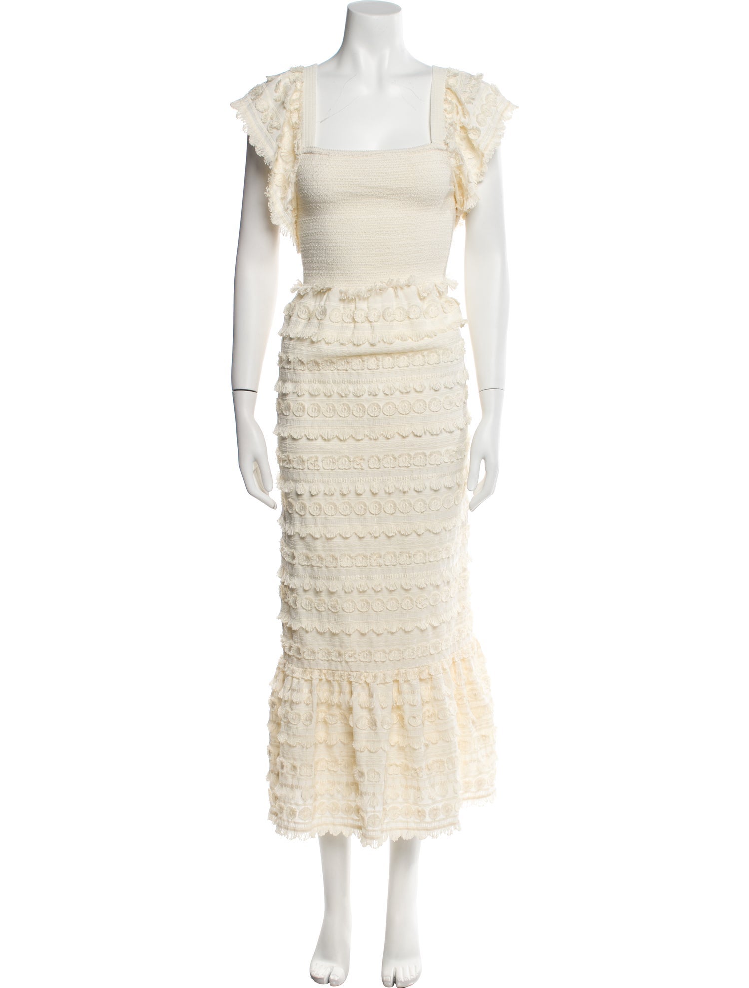 Marie Oliver Square Neckline Long Dress