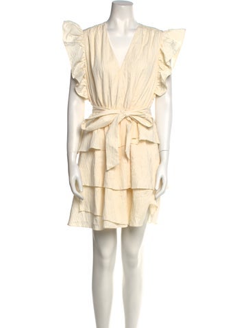 Marie Oliver Dresses V-Neck Mini Dress S