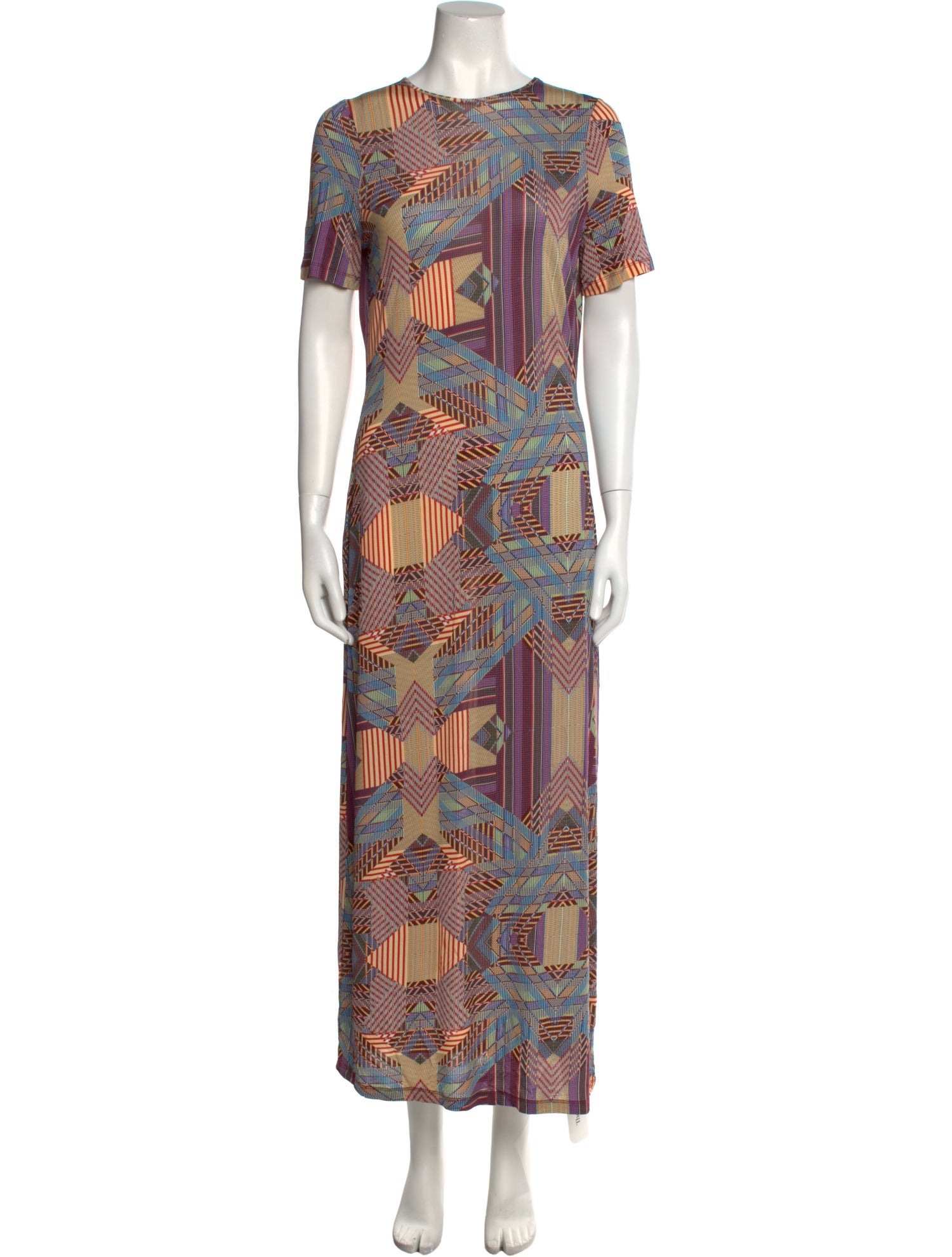 Marie Oliver Printed Long Dress w/ Tags