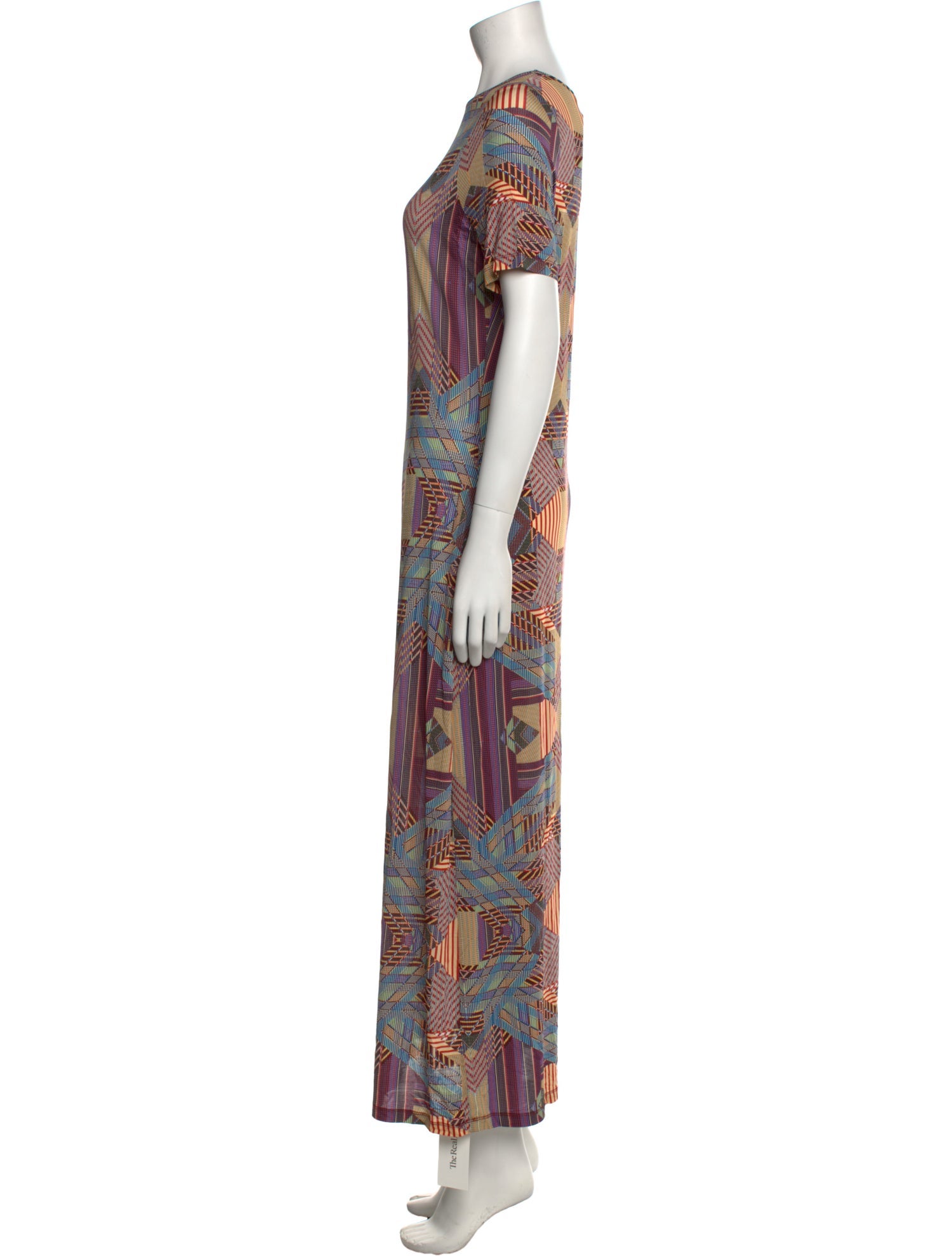 Marie Oliver Printed Long Dress w/ Tags