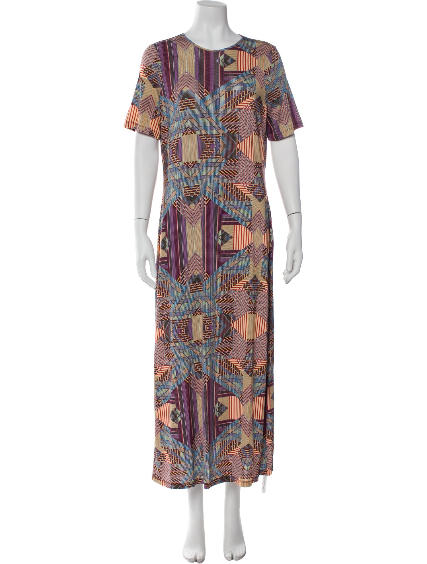 Marie Oliver Printed Long Dress w/ Tags