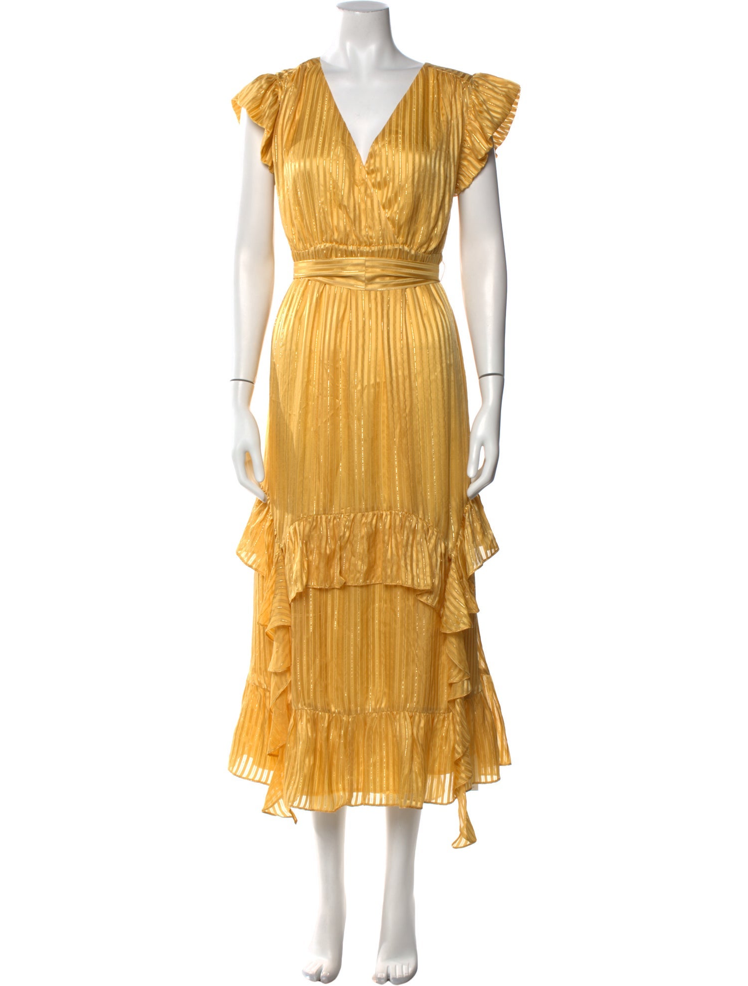 Marie Oliver Silk Midi Length Dress