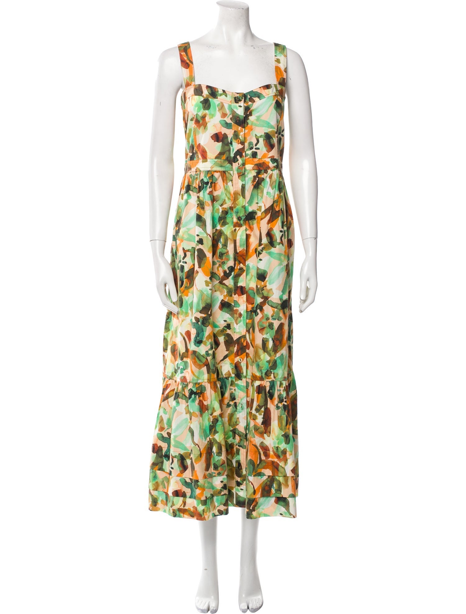Marie Oliver Floral Print Long Dress