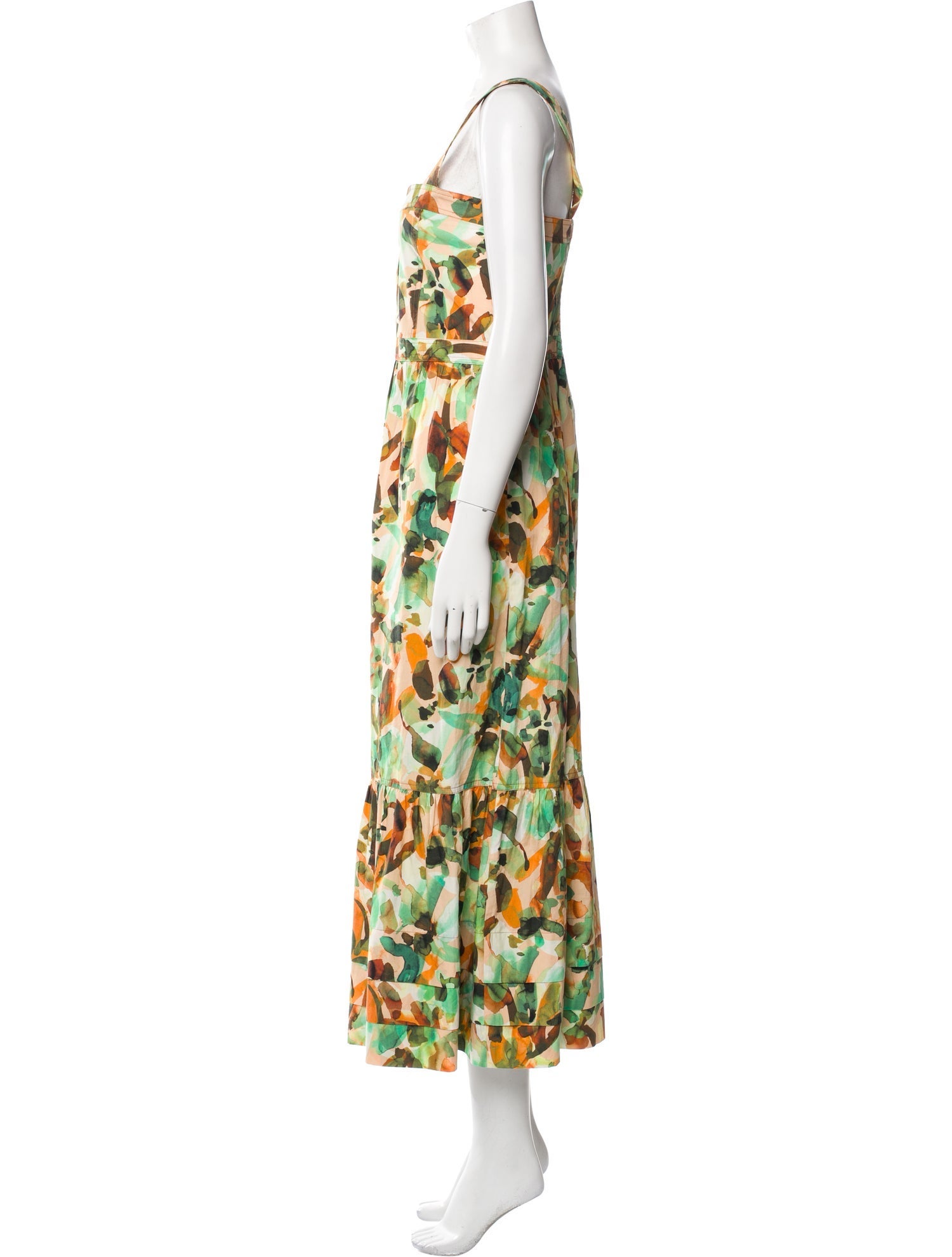 Marie Oliver Floral Print Long Dress